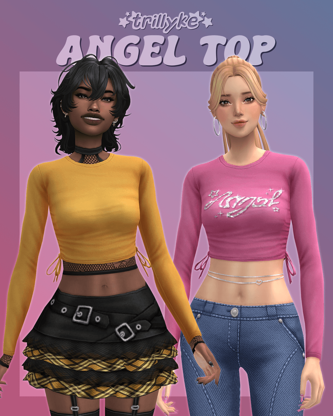 Топ с рукавами Angel